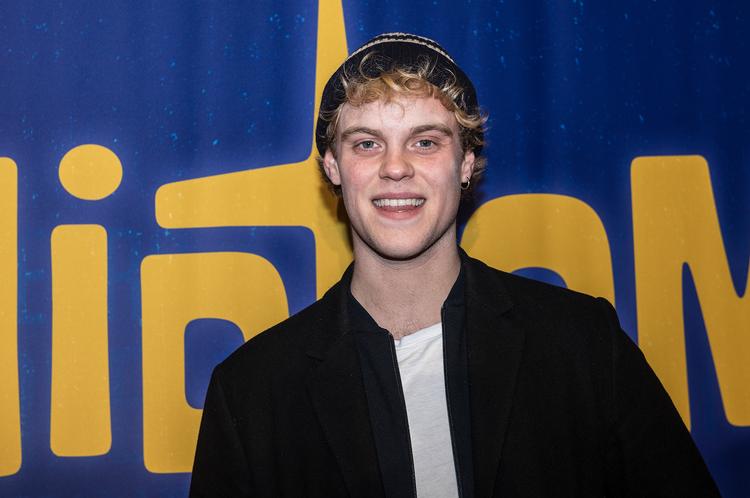 Hjalmer Larsen ses her til premieren på musicalen 'Midt om natten' i Tivoli sidste år.    Foto: Mogens Flindt