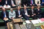 Premierminister har splittet sin Brexit-aftale op i to og fremlægger i dag den ene del for parlamentet. Foto: Handout/Ritzau Scanpix
