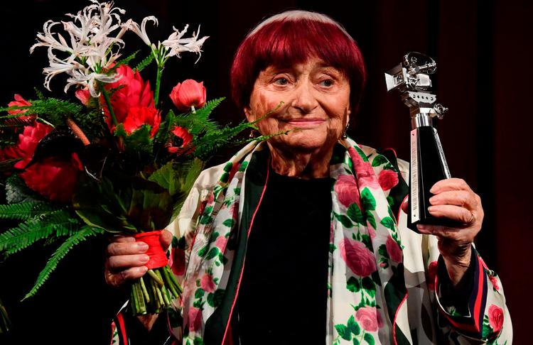 Agnès Varda modtog i sidste måned Camera-prisen på Berlinale-festivalen i Berlin.  Foto: John Macdougall/Ritzau Scanpix