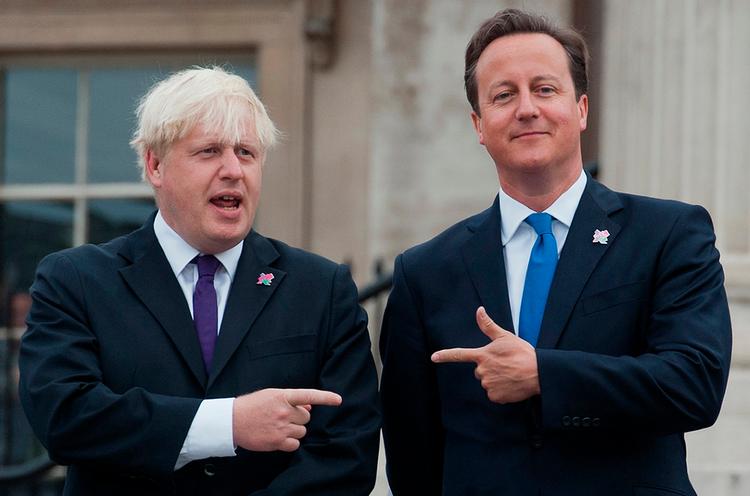 David Cameron åbnede pandoras æske, da han lovede befolkningen en folkeafstemning om medlemsskabet af EU. Boris Johnson har spillet en hovedrolle i kampen for Brexit  og næsnes som favorit til at overtage posten som premierminister efter Theresa May, når hun trækker sig.
 Foto: Will Oliver/Ritzau Scanpix