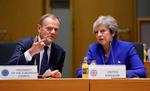 Theresa May og Donald Tusk i Bruxelles 25. november 2018. Foto: Pool New/Ritzau Scanpix
