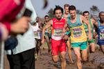 Undervejs på VM-ruten skulle løberne både igennem mudder, et vandhul og sand.  Foto: Emma Sejersen/POLFOTO