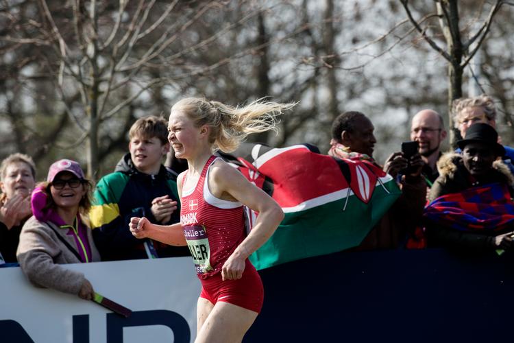 Anna Emilie Møller sluttede på en flot 15. plads i kvindernes VM i Cross.  Foto: Emma Sejersen/POLFOTO