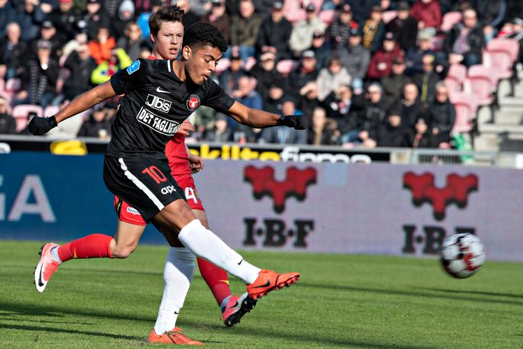 
Brasilianeren Evander har pyntet på FCM-holdet, men han var ikke på toppen i 0-0-opgøret mod FCN i lørdags.
   Foto: Jens Nørgaard Larsen/Ritzau Scanpix