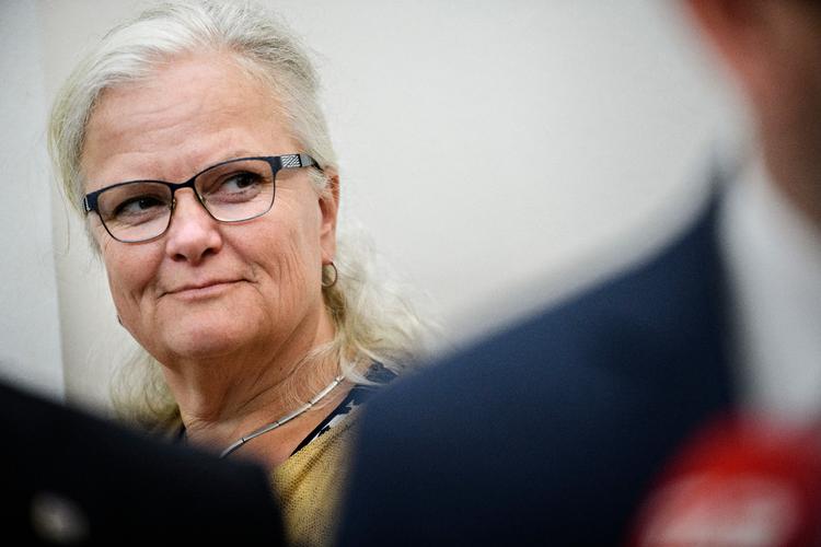 »Det er ikke noget nyt, at DF på den måde nogle gange går imod strømmen. Det vil vi blive ved med at gøre«, siger Liselott Blixt.
   Foto: Philip Davali/Ritzau Scanpix