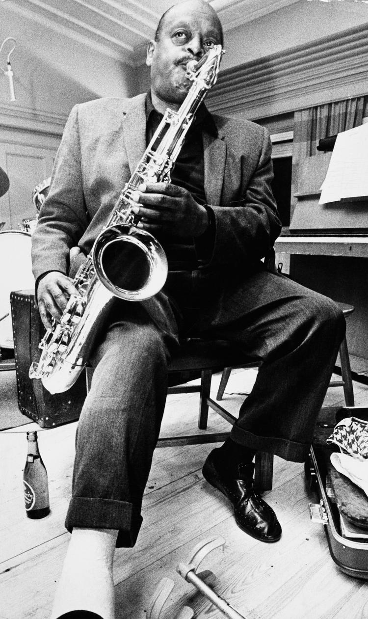 Ben Webster fotograferet i 1969, fire år efter sin ankomst til København, hvor han endegyldigt slog sig ned og blev boende i Danmark. Foto: Knud Jacobsen/POLFOTO