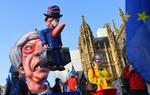 
   Satiren er også blevet et våben i debatten om Brexit.  REUTERS/Dylan Martinez TPX IMAGES OF THE DAY
   Foto: Dylan Martinez/Ritzau Scanpix
