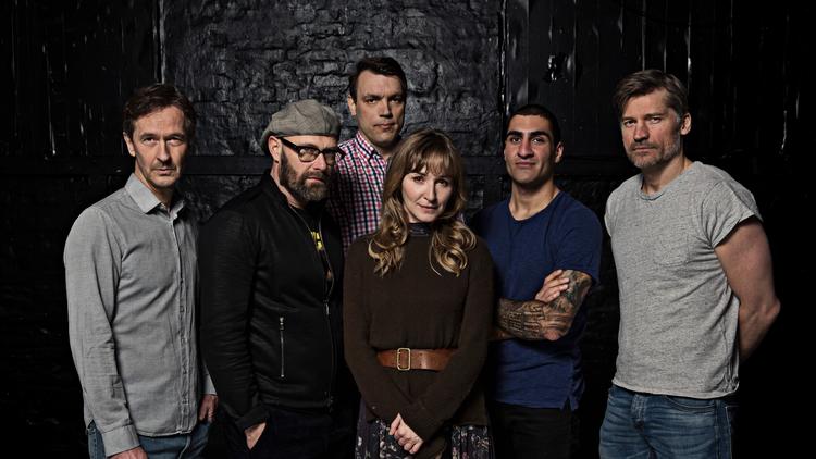 Lars Brygmann, instruktør Ole Christian Madsen, Adam Buschard, Sonja Richter, Albert Arthur Amiryan og Nikolaj Coster-Waldau / Fotocredit: Christian Geisnæs Foto: Christian Geisnæs