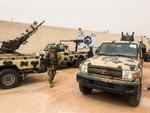 Militsen på billedet  udfordrer Khalifa Haftar, der står i spidsen for den selvbestaltede Libyens Nationale Hær. 
 Foto: Mahmud Turkia/Ritzau Scanpix