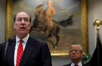 David Malpass fotograferet sammen med Donald Trump i Det Hvide Hus i februar.  Foto: Jim Young/Ritzau Scanpix