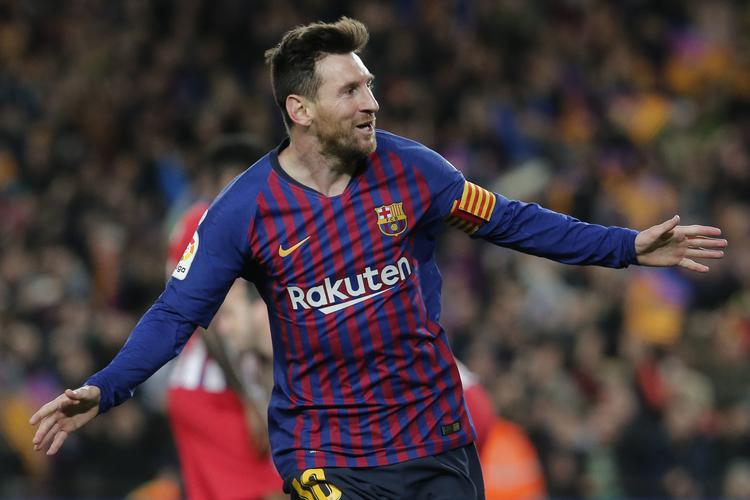 Lionel Messi og co. fra Barcelona hev en 2-0-sejr hjem i de sidste minutter af kampen mod Atlético Madrid. Foto: Pau Barrena/Ritzau Scanpix