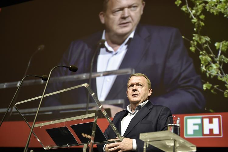 Statsminister Lars Løkke Rasmussen taler i KB Hallen.  Foto: Mads Claus Rasmussen/Ritzau Scanpix