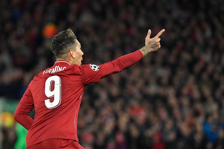  Roberto Firmino lagde op til det første mål og scorede selv det andet.  Foto: Lluis Gene/Ritzau Scanpix