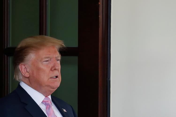 Den amerikanske præsident er kommet i føre for at bruge underlægningsmusik fra Batman-filmene til sin nye kampagnevideo uden at have spurgt om lov.  Foto: Carlos Barria/Ritzau Scanpix