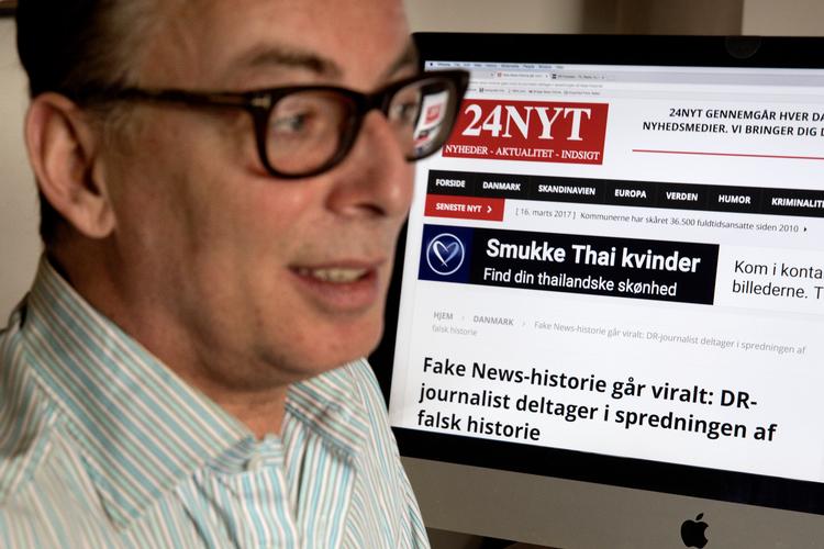 Jeppe Juhl stiftede i 2017 netmediet 24nyt.dk, som har brugt Facebook til at sprede sine historier. Nu har Facebook udelukket 24nyt fra platformen. Foto: Finn Frandsen/POLFOTO