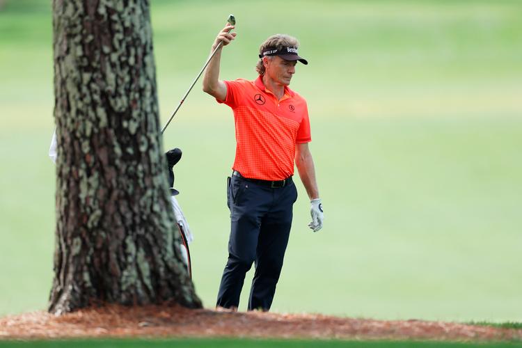 
Tyskeren Bernhard Langer vandt Masters i 1985 og 1983. Han er ældste deltager som 61-årig.
 Foto: David Cannon/Ritzau Scanpix