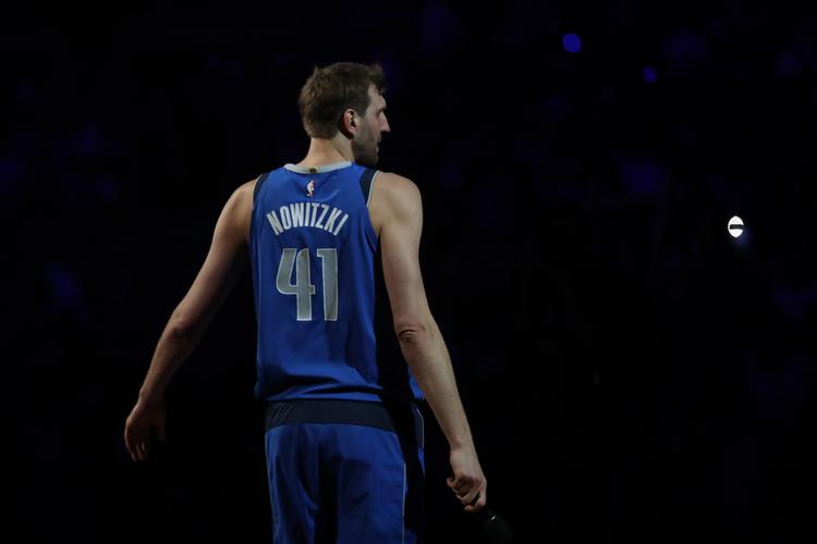  Hele 14 gange i karrieren blev Dirk Nowitzki udtaget til de prestigefyldte all-star-kampe. Det er også europæisk rekord.  Foto: Ronald Martinez/Ritzau Scanpix