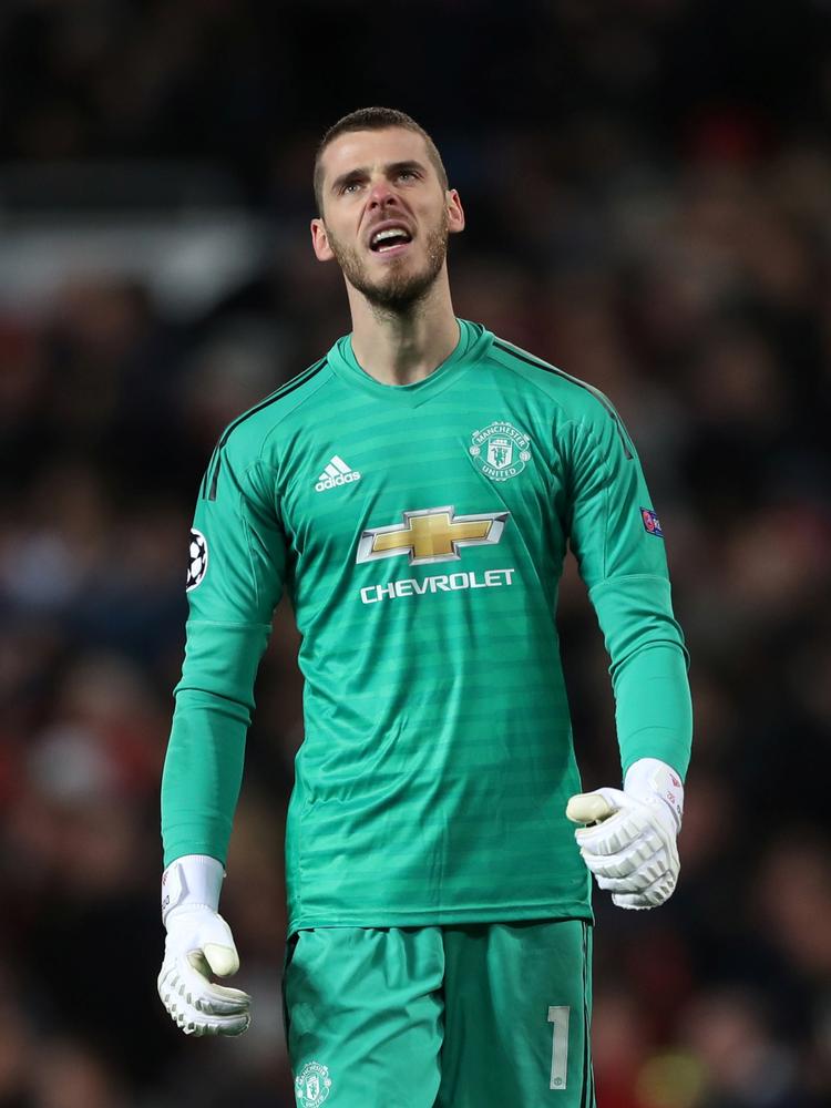 Manchester Uniteds målmand David de Gea leverede to flotte fodparader i opgøret og holdt dermed sin klub inde i turneringen.  Foto: Lee Smith/Ritzau Scanpix
