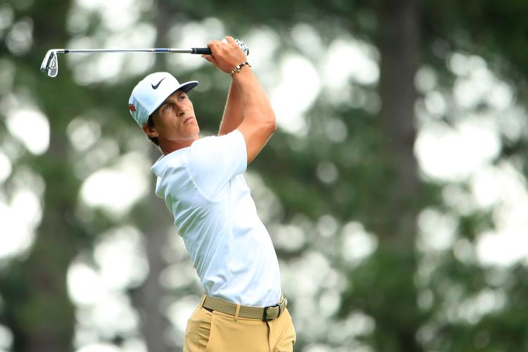 Det er tredje gang, Thorbjørn Olesen optræder ved US Masters, og foreløbig gør han det rigtig godt på Augusta-banen.
   Foto: Andrew Redington/Ritzau Scanpix