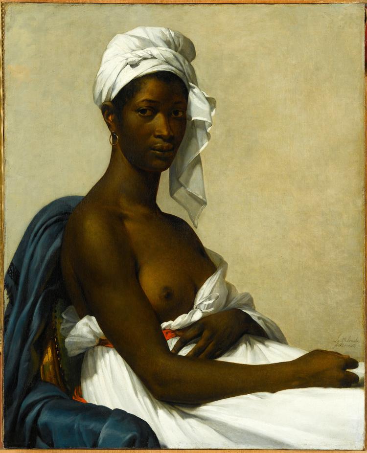 Marie-Guillemine Benoists 'Portræt af Madeleine' er et af de malerier, der har fået ny titel på Musée d'Orsays udstilling. Før hed billedet 'Portræt af Negerinde'. Foto: © Rmn-grand Palais (musée du Louvre) / Gérard Blot/© Photo RMN - Gerard Blot