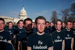 
Masser af papudgaver af Facebooks øverste chef Mark Zuckerberg blev brugt ved en stor demonstration i Washington sidste år i protest mod de mange hadefulde ytringer og løgne på Facebook.
 
   Foto: Aaron Bernstein/Ritzau Scanpix