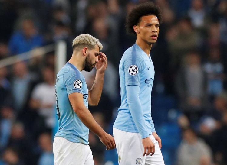 Heller ikke i år kunne Sergio Agüero og Leroy Sane indfrie forventningerne i Champions League.  Foto: Phil Noble/Ritzau Scanpix