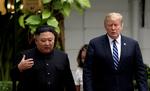 Nordkorea Kim Jong-un og USA's Donald Trump mødtes i februar i Hanoi, Vietnam. Arkivfoto. Foto: Leah Millis/Ritzau Scanpix
