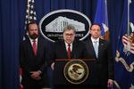 Der er ikke beviser for, at præsident Donald Trump har forsøgt at forhindre den særlige anklager Robert Muellers arbejde. Det siger justitsminister William Barr på et pressemøde i Washington. Foto: Win Mcnamee/Ritzau Scanpix