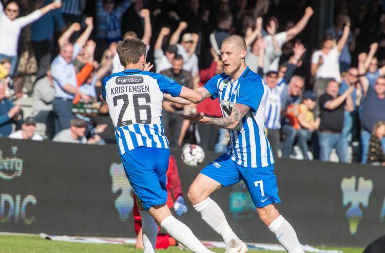 Efter 61 minutter blev Joni Kauko Esbjergs matchvinder mod Brøndby. Foto: John Randeris/Ritzau Scanpix