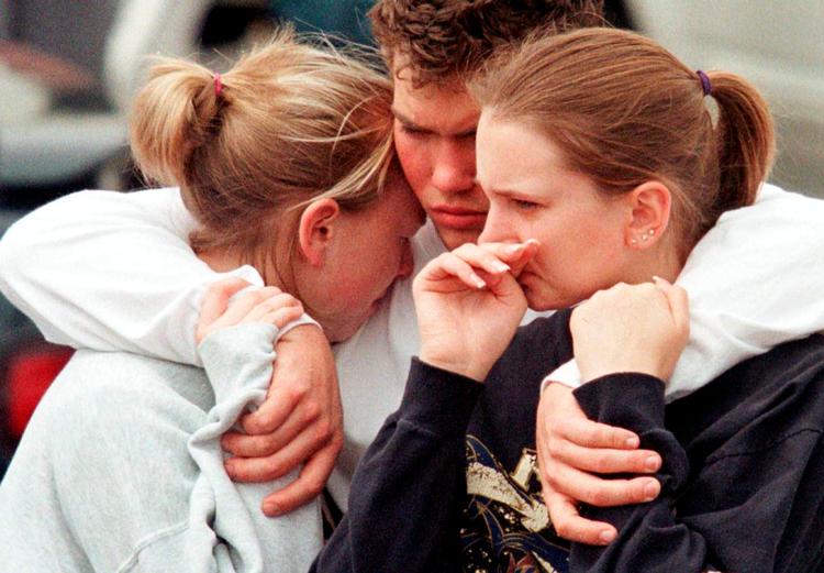 Lørdag er 20-års dagen for massakren på Columbine High School. Her mistede i alt 13 personer livet. Foto: Mark Leffingwell/Ritzau Scanpix