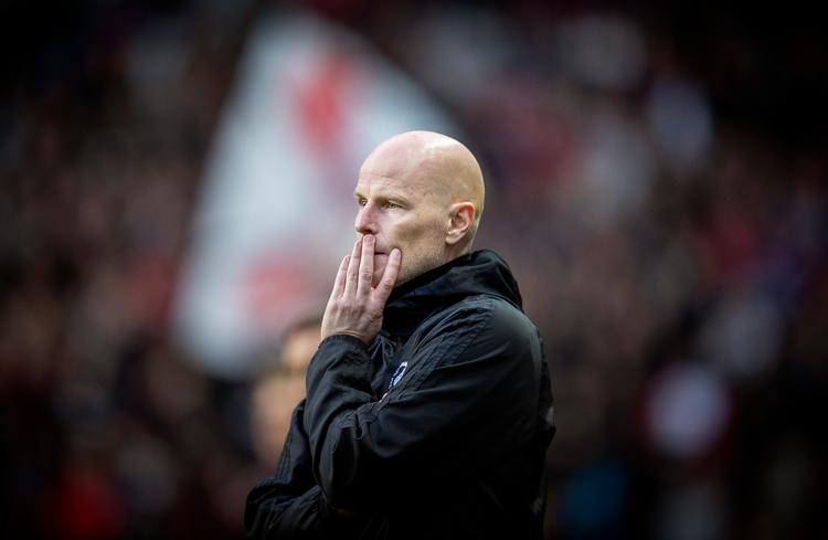 
Ståle Solbakken må måske finde på noget nyt, når FCK spiller i Farum. Og måske kommer den første sejr på kunstgræsset i Farum til topholdet 2. påskedag. Den anden mandagskamp i mesterskabsspiller hedder FCM-Brøndby.   Foto: Liselotte Sabroe/Ritzau Scanpix