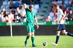 Det huede ikke Vejlemålmanden Thomas Hagelskjær, at han skulle lade Patrick Mortensen score et 'gratis' mål.
   Foto: Claus Fisker/Ritzau Scanpix