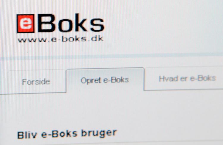 
Skærmbillede af E-boks, en service på internettet, hvor man bl.a. kan få tilsendt og opbevare sine regninger, opgørelser og lønsedler.
   Foto: Jens Dresling/POLFOTO