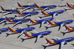Ulykkerne med fly af typen 737 MAX har betydet, at Boeings omsætning er faldet med 3,3 milliarder. kroner  Foto: Mark Ralston/Ritzau Scanpix