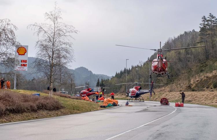 Norge og Sverige oplever flere brande i naturen i øjeblikket på grund af tørken. Billedet er fra Sokndal i Norge i går.  Foto: Tor Erik Schroeder/Ritzau Scanpix