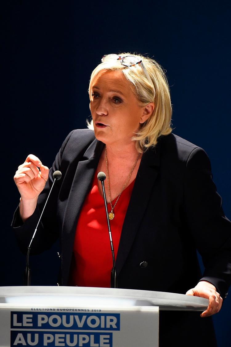 Præsidenten for det højrenationale franske parti, Marine Le Pen, skal fredag mødes med Dansk Folkepartis Søren Espersen på Christiansborg. Foto: Sylvain Thomas/Ritzau Scanpix