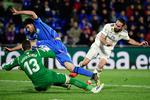 Med fire runder tilbage i den spanske Primera Division bliver den lille klub Getafe ved med at imponere.
Getafe har ikke tabt i ligaen siden 30. marts, og sent torsdag formåede holdet at spille 0-0 hjemme mod storebror Real Madrid. (Photo by JAVIER SORIANO / AFP)
   Foto: Javier Soriano/Ritzau Scanpix