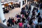 SAS-piloter fra hele Skandinavien strejker, og det giver problemer i Københavns Lufthavn fredag.
 Foto: Jens Dresling/POLFOTO