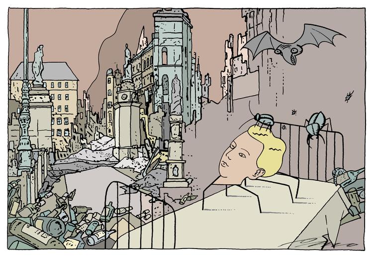 Ifølge Sigmund Freud, der byggede sin disciplin på tolkningen af nattens selvfortællinger, indebærer drømmen altid en ønskeopfyldelse af et fortrængt begær. Drømmen handler ikke om, hvad der vil ske, men hvad man gerne vil have, der skal ske. Foto: Per Marquard Otzen/Politiken-Tegning