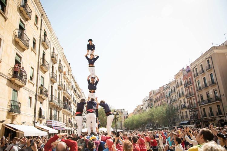 Xiquets de Tarragona kommer med op til 160 mand på besøg i København. Her ses en tidligere konstellation i Catalonien. Foto: Xiquets Copenhagen
