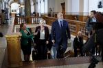 Den franske politiker Marine Le Pen besøger Folketinget og mødes med Dansk Folkepartis Søren Espersen.
   Foto: Jens Dresling/POLFOTO