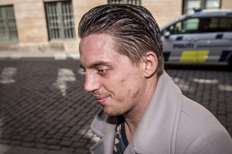 Fodboldspilleren Nicki Bille fotograferet i går på vej til møde i Københavns Byret. Foto: Mads Claus Rasmussen/Ritzau Scanpix