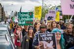 Veganerpartiet afskyr kød- og mælkeprodukter. Det gør også en del af de demonstranter (på billedet), der sidste år demonstrerede på Islands Brygge i København, mens den årlige madfestival for børn blev afholdt. Arkivfoto Anthon Unger