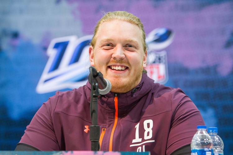 Hjalte Froholdt er den blot anden dansker, der bliver valgt af en klub i NFL. Foto: Usa Today Uspw/Ritzau Scanpix