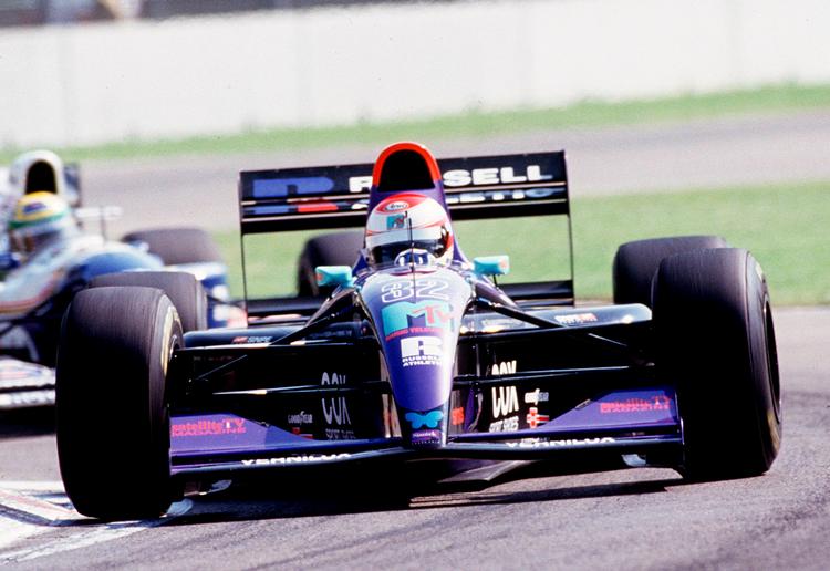 Roland Ratzenberger i aktion på Imola før det fatale uheld. Foto: Imago Sportfotodienst/Ritzau Scanpix