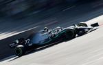 Valtteri Bottas vandt løbet i Baku fra poleposition. Det var finnens anden sejr i denne sæon.
   Foto: Anton Vaganov/Ritzau Scanpix