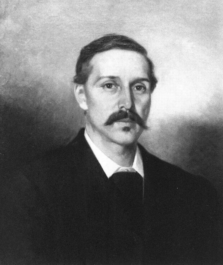 Et maleri af Stevenson som hænger i Californien tæt på stedet, hvor forfatteren var på bryllupsrejse med sin Fanny et år efter hans æselvandring i Frankrig. 