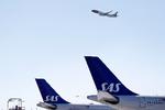 To ud af tre SAS fly står på jorden torsdag, mens forhandlingerne mellem piloterne og selskabet fortsætter.
   Foto: Jens Dresling/POLFOTO