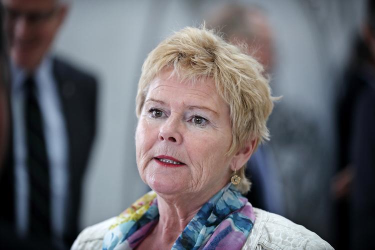 Lizette Risgaard, formand for Fagbevægelsens Hovedorganisation, er ikke tilfreds med senioraftale.  Foto: Jens Dresling/POLFOTO