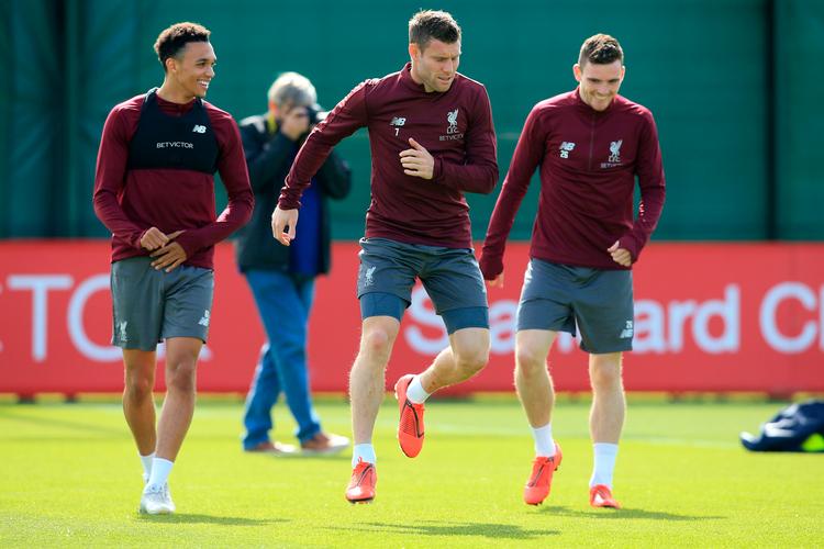 
Trent Alexander-Arnold (til venstre) garanterer, at han og så øvrige Liverpool-spillere går frygtløse på banen i aften. Foto: Lindsey Parnaby/Ritzau Scanpix